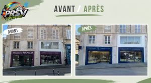 Rénovation de façade terminée !Nous sommes heureux d'avoir participé à la rénovation de la vitrine du Magasin @michaud_chausseur_fontenay Michaud Chausseur Fontenay le Comte. Un rafraîchissement qui apporte un nouvel éclat au bâtiment tout en valorisant l'image du magasin.