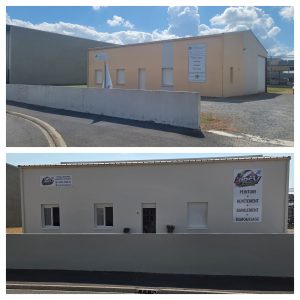 Un vrai coup de fraîcheur pour notre local ! 🎨🏢Parce que notre façade est aussi le reflet de notre savoir-faire. Un résultat sobre, moderne et soigné, à l'image de notre travail.